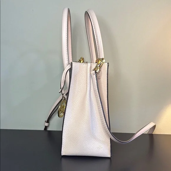 Michael Kors Pink and Cream Satchel with Gold Hardware - Picture 2 of 6